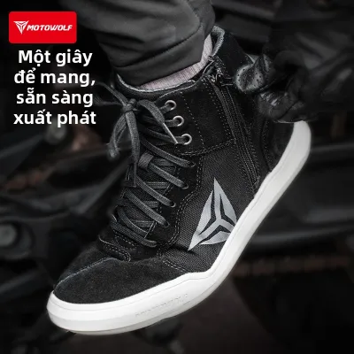 MOTOWOLF | Giày Mô Tô Chống Trượt và Thoáng Khí