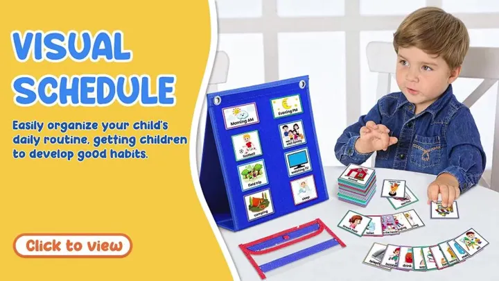 Visual Schedule for Kids with Autism Chore Chart for Kids Daily Routine ...