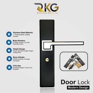 Kunci Pintu Knob Elegant Black Door Lock Set DRL-620MB