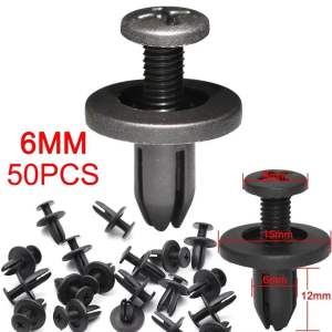 ốc vít nhựa lỗ 6mm cho tấm chắn bùn  gắn cản và lòng dè các dòng xe ô tô. Nút nhựa chốt nhựa  chốt ô tô
