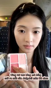 Phấn má hồng Judydoll 4 ô Màu má hồng và bắt sáng Tự Nhiên Làm Sáng Gương mặt Cho Mọi Tone Da 9g