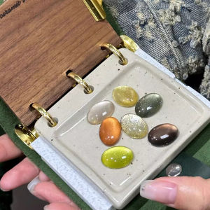 Sơn Gel Móng Tay Mắt Mèo WS Golden Autumn Amber Glass Bead Calendula 10ml Bộ Sưu Tập Thời Trang Lấp Lánh