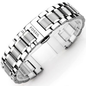Fossil/Fossil Strap Bq2215 Solid Stainless Steel Stainless Steel Watch Bracelet British Watch Mechanical Watch Steel Belt 22mm