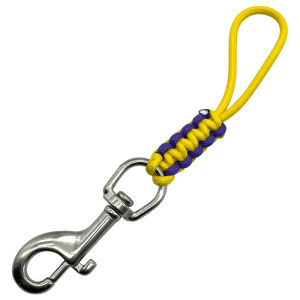 TinyMola | Stainless Steel Woven Single Hook Elastic Anti-Loss Diving Lanyard