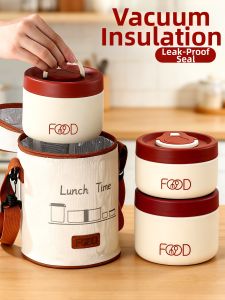 YOULUNMEI | Thermal Insulated Student Lunch Box L