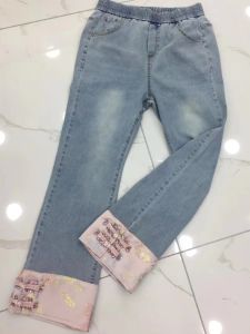 High Waist Patchwork Embroidery Denim Jeans Womens Straight Leg Slimming Trousers New Chinese Style Spring 2025 Fashion