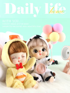 Adorable 13cm Sleeping Bag Doll Girls Toy Gift Box Dolls for Childrens Play Dress-Up Accessories Small Size Suitable for All Genders