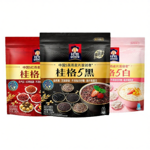 Quaker | Black White Red Mixed Instant Breakfast Cereal High Fiber