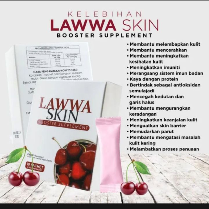 LAWWA SKIN BOOSTER SUPPLEMENT WHITENING KAK ELL | Lazada