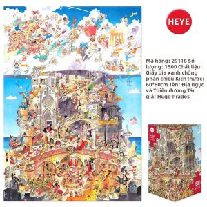 Heye | Bộ Đồ Chơi Ghép Hình Giáo Dục Phong Cách Hoạt Hình 1500 Mảnh