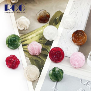 Retro Imitation Jade Button Ancient Style Cheongsam Tang Suit Hanfu Plum Blossom Peony Shape Lacquer Shirt Button Home Fabric