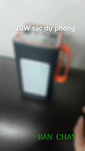 Sạc dự phòng 90000mAh sạc nhanh 120W pin PD20W dung lượng lớn có dây cắm nhiều điện thoại LED