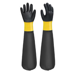 Acid-Resistant Alkali-Resistant Chemical-Proof Long-Sleeved Thickened Gloves 70cm