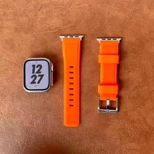 [Penang Ship] 38mm 40mm 41mm 42mm 44mm 45mm 46mm 49mm Tough Rugged Soft Silicone Strap with Black Buckle - Iwatch Ultra 3 2 Ultra Smart Watch Series 11 10 9 8 7 6 SE 5