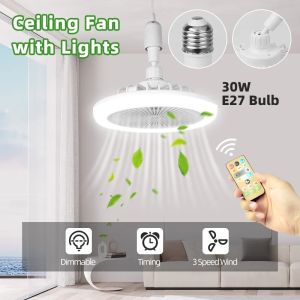 【3 Years Warranty】E27 Screw Bulb Ceiling Fan With Light φ25cm Exhaust Fan MINI Electric Fan Aromatherapy Fan Lamp