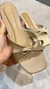 ZEMORA Kaila Sendal Wanita Heels 3 Cm Hak Tahu