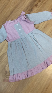 Little Esquina Dress anak perempuan lengan Panjang kode LE 2108