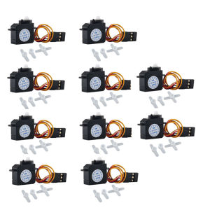 DM-S0020 2.1g Mini Micro Servo 180 Degree Angle Plastic Gear Servomotor 4.8V-6V for RC Hobby/DIY Toys Ultra-Light Coreless Motor