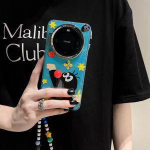 Cute Cartoon Red Nose Strawberry Mole Phone Case Full Cover for Huawei Mate70 Pro+ Female Style Protective Holder