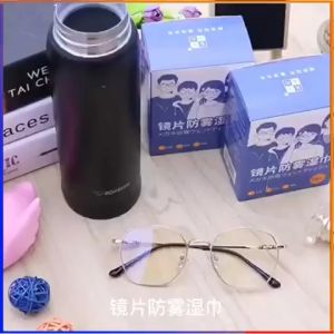 Khăn lau kính Nano hộp 100 miếng khăn giấy chống bám hơi nước giấy lau kính chống mờ sương mồ hôi chống nhờn