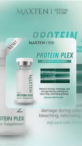 Maxten Protein Plex Hair Repair Supplement Keratin Intensive Essence 10ml for Damaged Hair - 6pcs