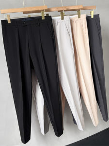 Quần Ống Đứng Nam Mùa Hè Phong Cách Hàn Quốc Rộng Rãi Quần Dài Thời Trang Quần Dài Thường Ngày Quần Dài Phong Cách Hồng Kông Quần Dài