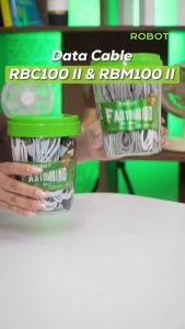 ROBOT Kabel Data Micro RBM100S KUAT & AWET for Android Micro USB 1M Data Cable - Garansi Resmi 1 Tahun