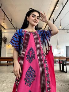 Daster kelelawar lowo jumbo motif "salma"