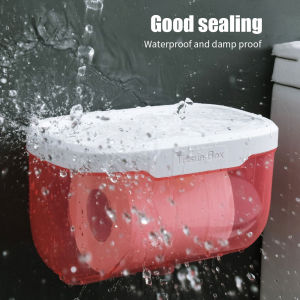 Wall Mount Toilet Napkin Holder Waterproof Mobile Phone Storage Shelf Storage Rack Tissue Bathroom Box 3 Colors