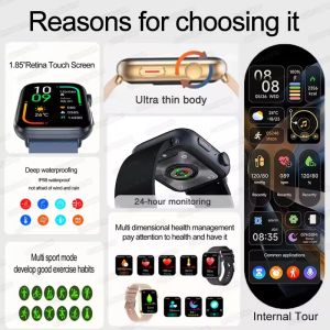 2025 New For IOS Android Watch Fit3 Men Smartwatch HRV Blood Pressure NFC AI Voice Bluetooth Call Waterproof Women Smart Watch