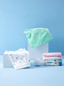 Purcotton | Breathable Cotton Childrens Underwear 4 pcs