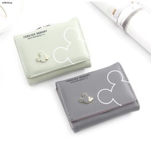 กระเป๋าสตางค์ ใบสั้น ใส่เหรียญได้ สีสวย ใส่บัตรได้เยอะ (T414)