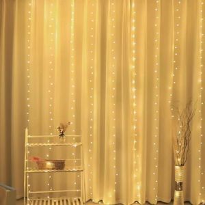 OSIDEN | Đèn Rèm Năng Lượng Mặt Trời 8 Chế Độ Đèn Dây Cổ Tích Cho Sân Vườn Gazebo Tiệc Lễ Hội Đám Cưới Halloween Đồ Trang Trí Giáng Sinh IP65 Chống Nước Tự Chứa