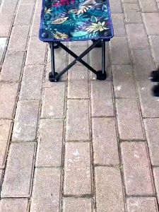 Folding Stool Camping Moon Chair Portable Backrest Chair Fishing Chair Student Stool