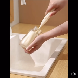 Spons Sikat Pembersih Botol Dengan Busa Lembut Gagang Panjang Pembersih Botol Gelas Termos Serbaguna