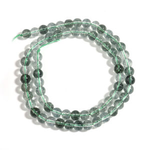 1strand/lot 6/8/10/12mm Green Phantom Quartz Nutural Crystal Beads Loose Spacer Beads For Jewelry Making DIY Necklace Bracelet