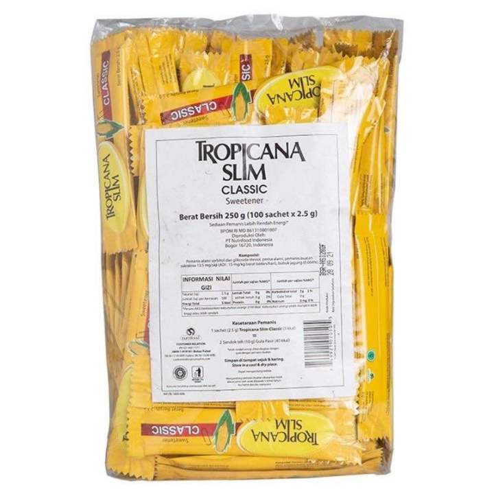 TROPICANA SLIM CLASSIC STICK 100 sachet | Lazada Indonesia
