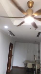 Quạt trần đèn led cao cấp 6 cánh sải dài có khiển từ xa 3 màu ánh sáng (Động cơ Inverter 6 Tốc Độ)