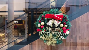 [READY STOCK] Christmas Decorations Wreaths Wreaths Window Decorations Hangings Feel Christmas Wreaths(Wholesale)