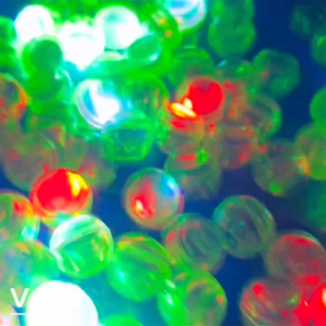 Combo 20 Đèn LED bi rung sáng nhấp nháy màu sắc 2.5cm  tự sáng khi có va chạm