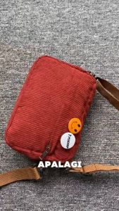 Tas Selempang Pria Miskha Casual Oxford Plain Warna-Warni dengan Pin Free