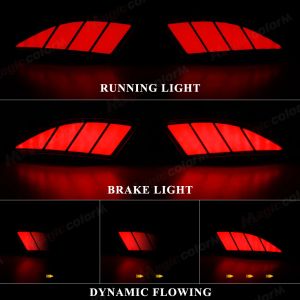 For Lexus RX350 RX450h Base F Sport 2020 2021 2022 Rear Bumper Reflector Lights Auto Driving Dynamic Turn Signal Brake Lamps 12V