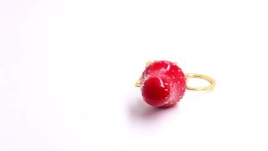 Cute Fashion Strawberry Keychain Sweet Fruit Strawberry Keychain Pendant Exquisite Women Bag Decoration Accessories