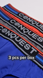 Conquest (3 Pcs) Mens Smooth Stretch Microfiber Spandex Mini Underwear for Fresh Everyday Comfort – CQ5318