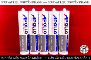 Keo Trám Tường Apollo A100 300ml | Keo Acrylic Trám Khe Nứt Sơn Phủ Được | Bắn Khe Tường Cửa Trần