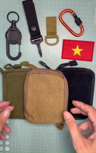 [Hỏa Tốc TPHCM] Túi đeo hông EDC Chiến Thuật  đựng đồ đa năng có mặt Loop để dán Patch Velcro