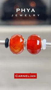 PHYA Carnelian Natural Stone Bead : บีดส์หินพญา - คาร์เนเลี่ยน