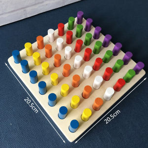 Wooden Color Classification Sensory Sticks Toy for Toddlers Montessori Early Education Focus Attention Nursery Toys for Kids