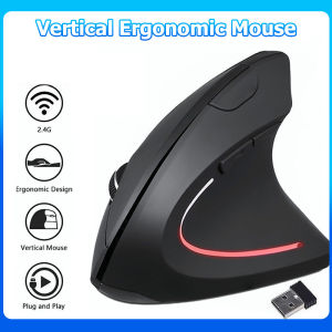 Ergonomic Vertical Wireless Mouse Rechargeable Bluetooth 2.4G Adjustable DPI for PC Laptop⚡PH deliveryIn stock⚡
