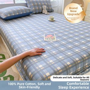 JIFANPAUL | New Dust-Proof 100% Cotton Mattress Protector 3-Piece Set
